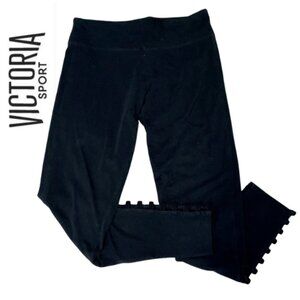 Victoria Sport Black High-Waisted Lattice Leggings